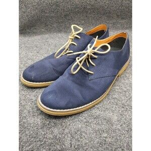 H&M Men's Size 9 Model 751660 EU42 Blue Suede Look Lace Up Pre-owned